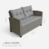 Bộ Sofa Mây Nhựa Versailles