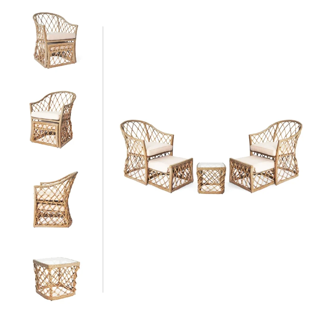Bộ bàn ghế Bistro set mây nhựa Howard