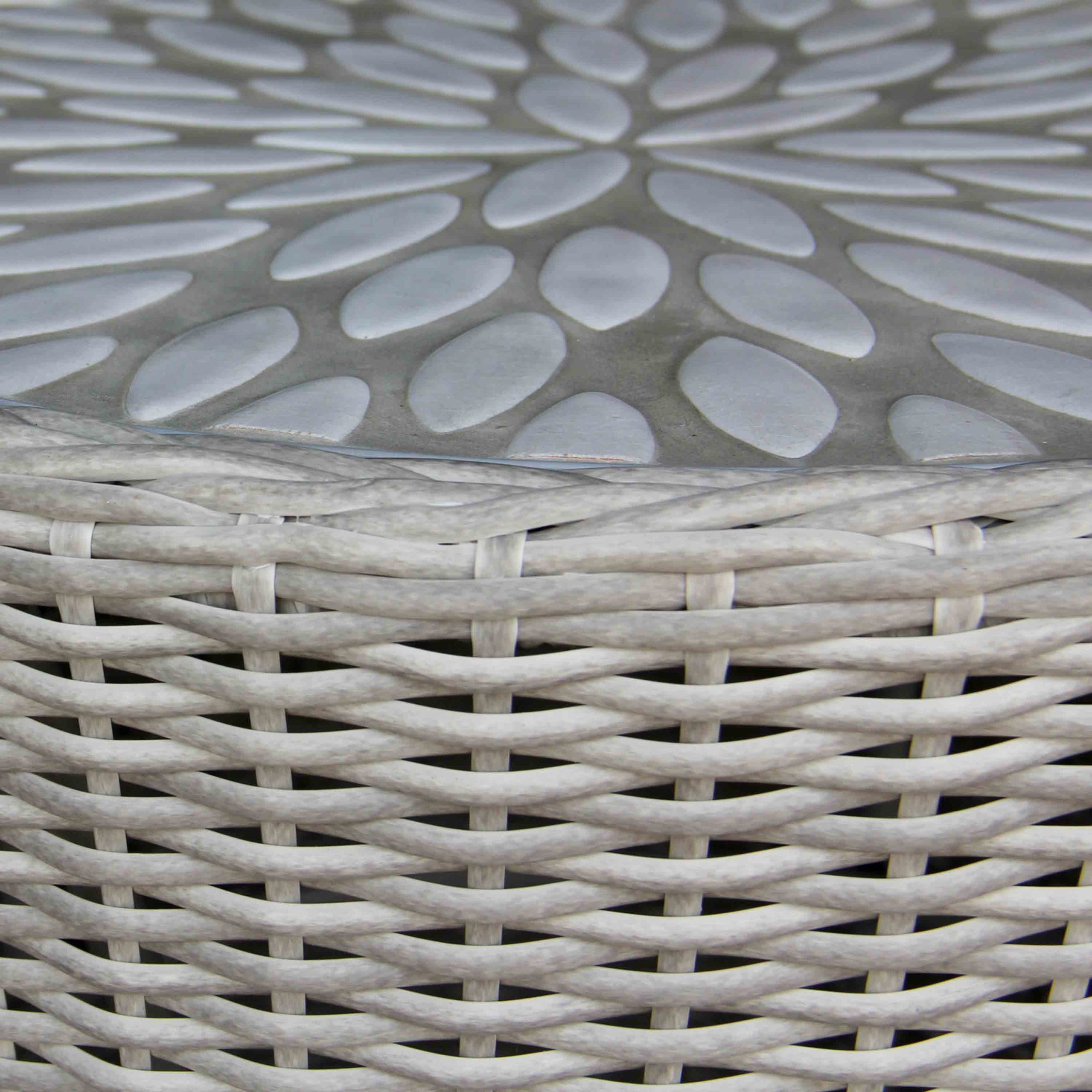 Bộ Bàn Ghế Xoay Mây Nhựa Cesena 9 Bộ Bàn Ghế Xoay Mây Nhựa Cesena