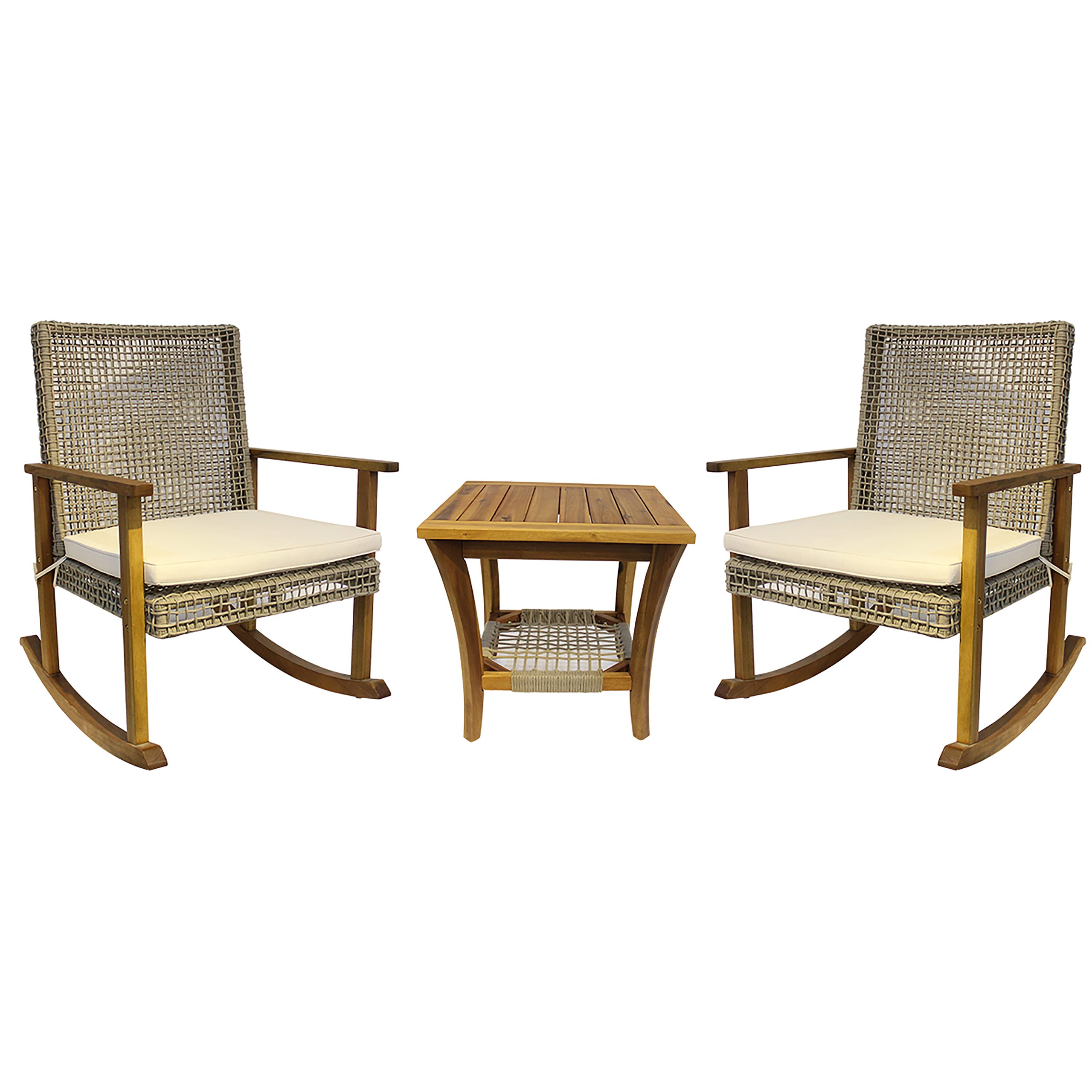 Bộ Bàn Ghế Bập Bênh Dây Rope Arched