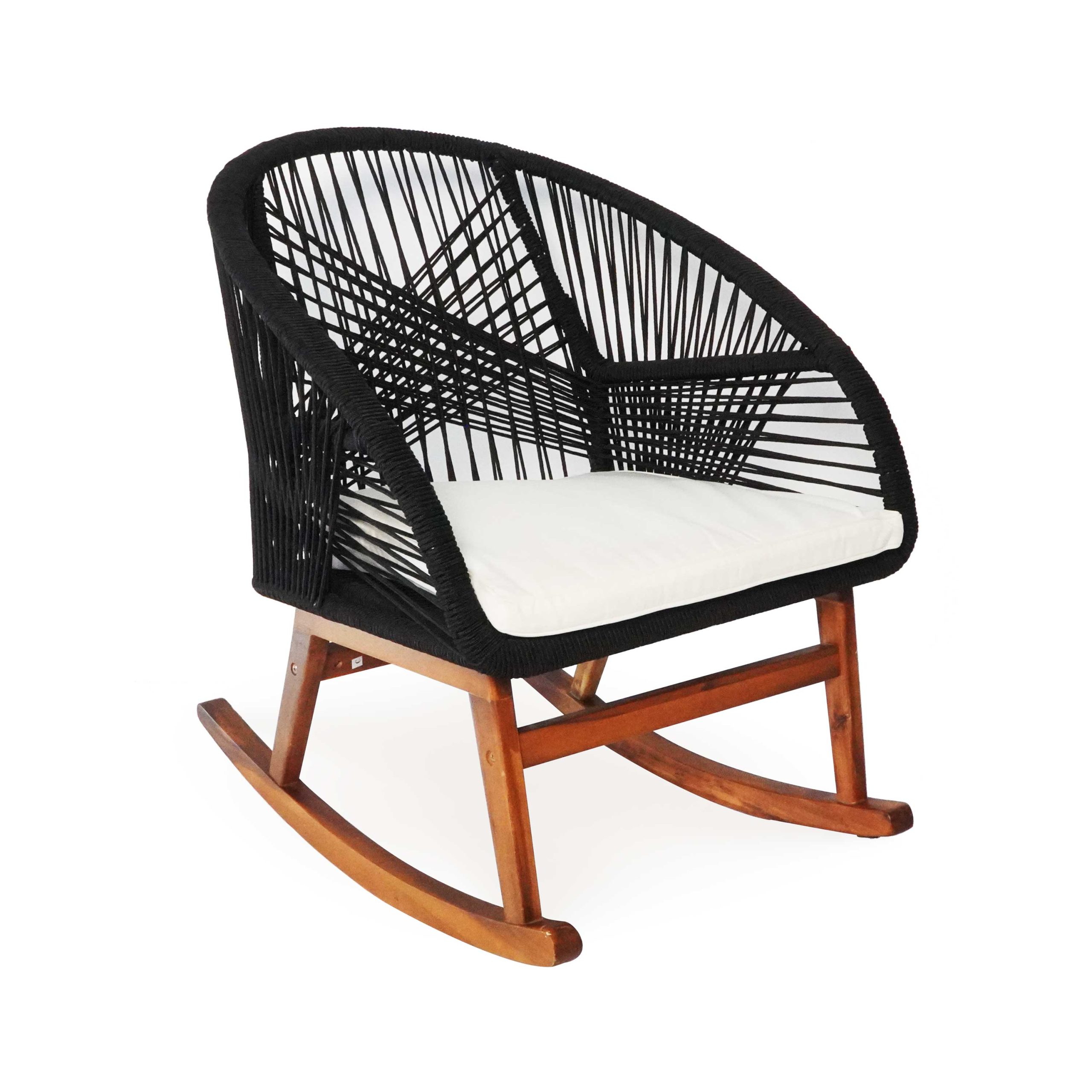 Ghế bập bênh Dây Rope Lucerne - đen