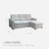 Bộ Sofa góc Norelli - Light Grey 11 Bộ Sofa góc Norelli - Light Grey