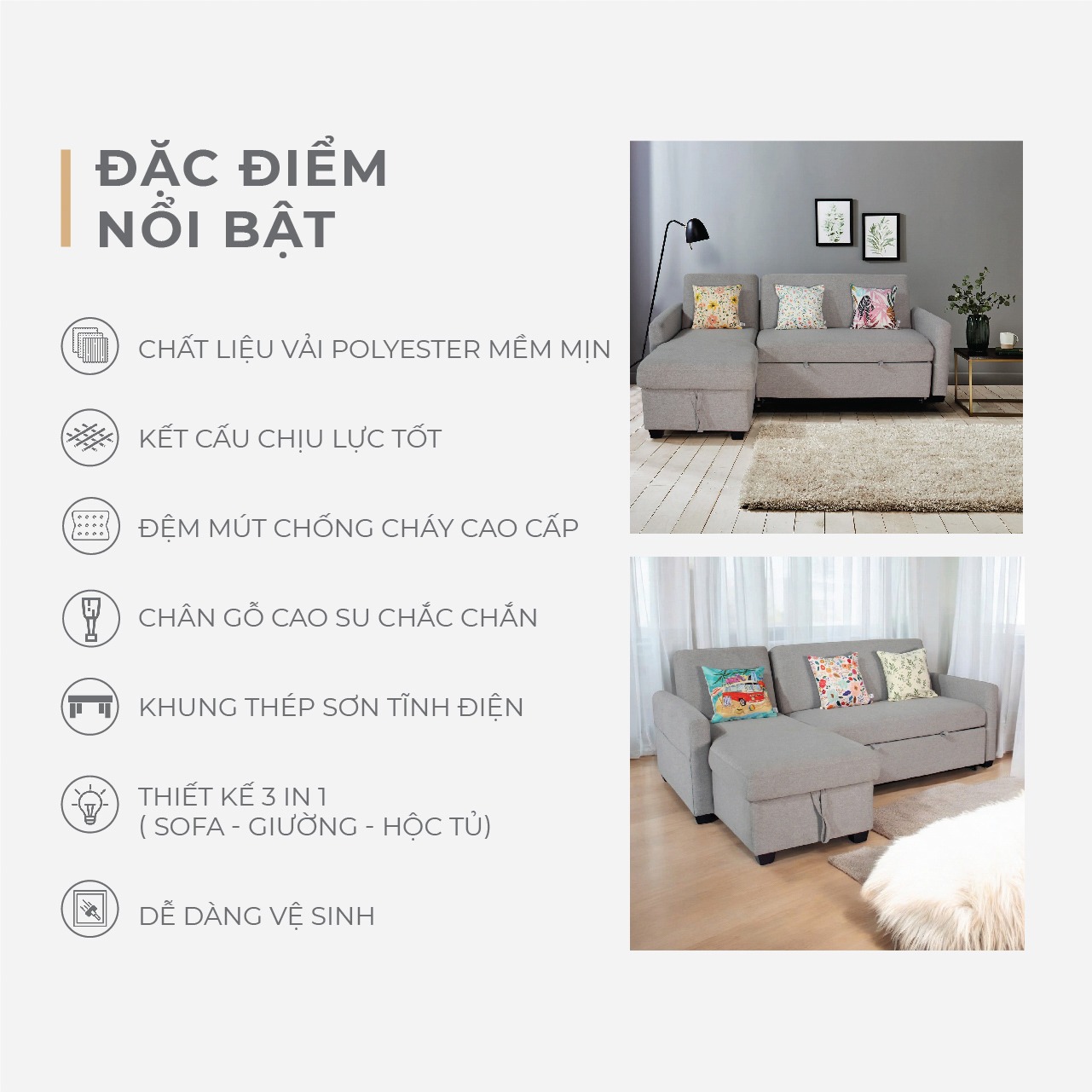 Bộ Sofa góc Norelli 2
