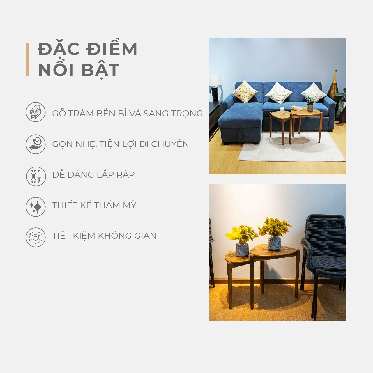 Bàn Trà - Bàn Cà Phê - Set of 2