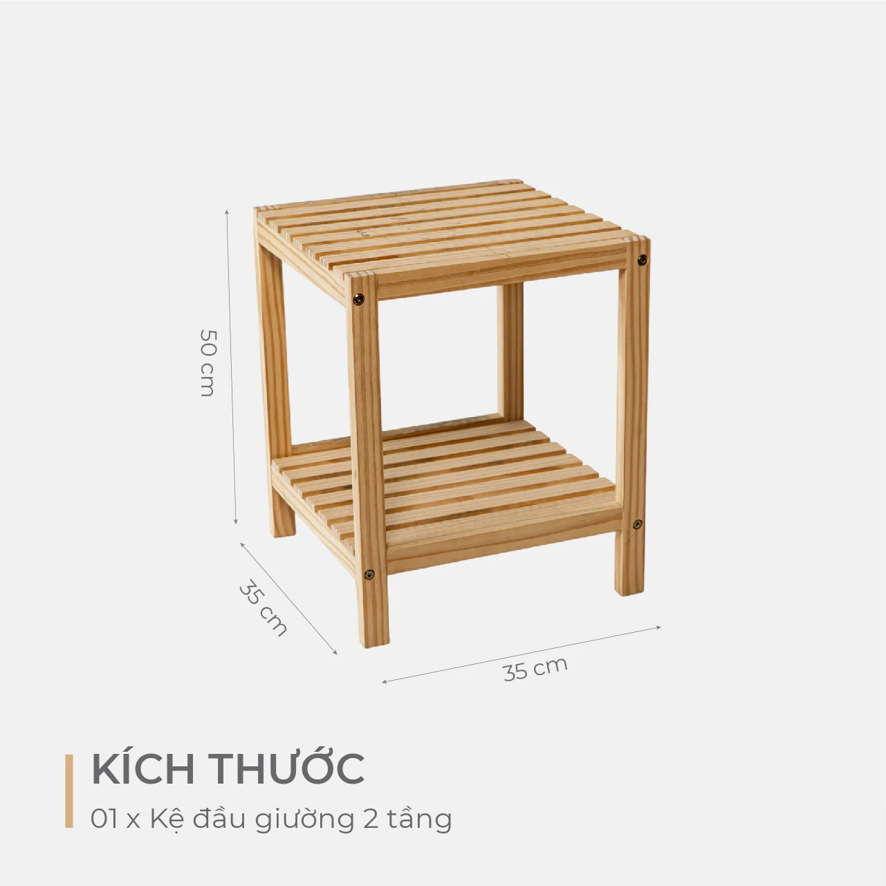 Kệ đầu giường 2 tầng