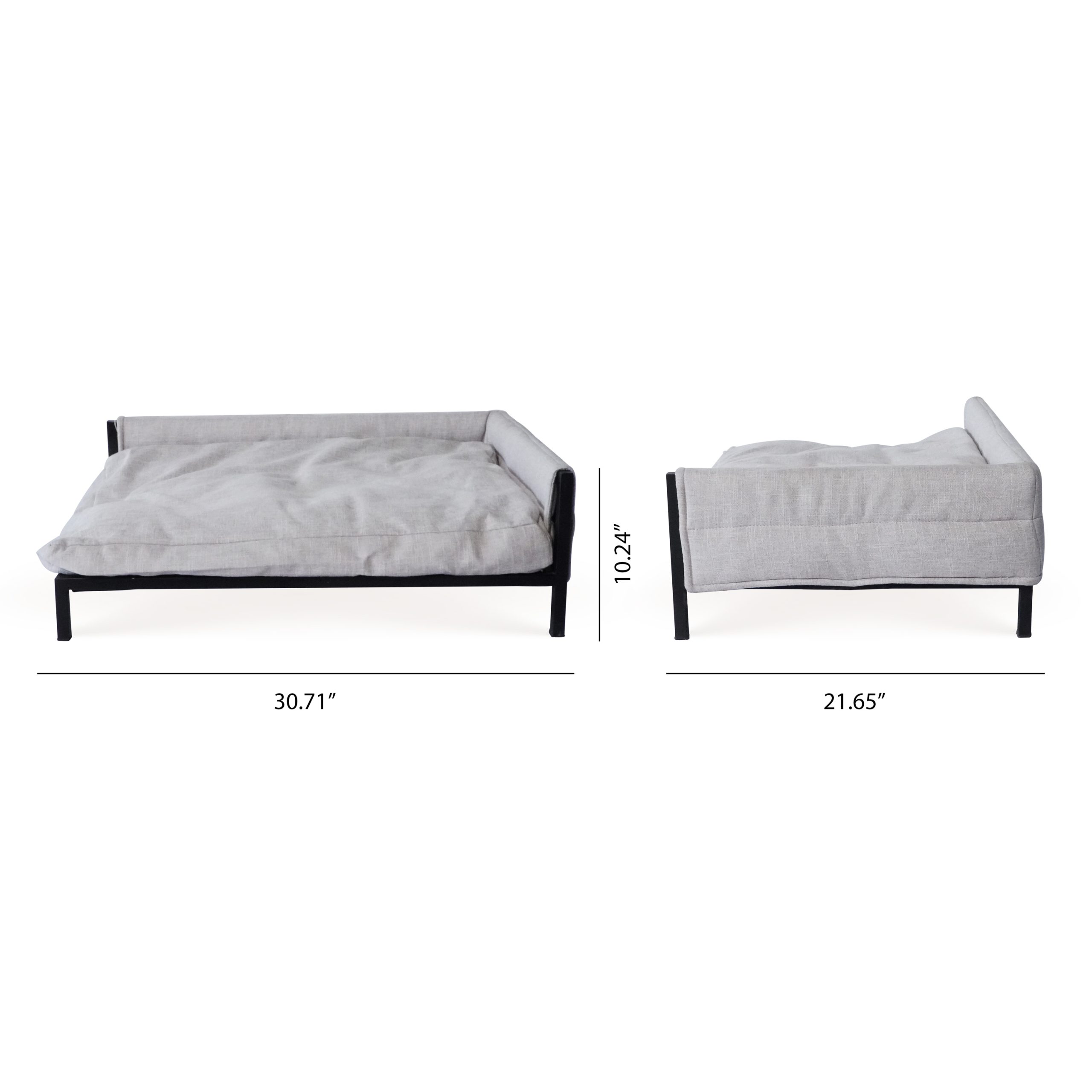 Teddy Rectangle Metal Sofa Pet - Cream