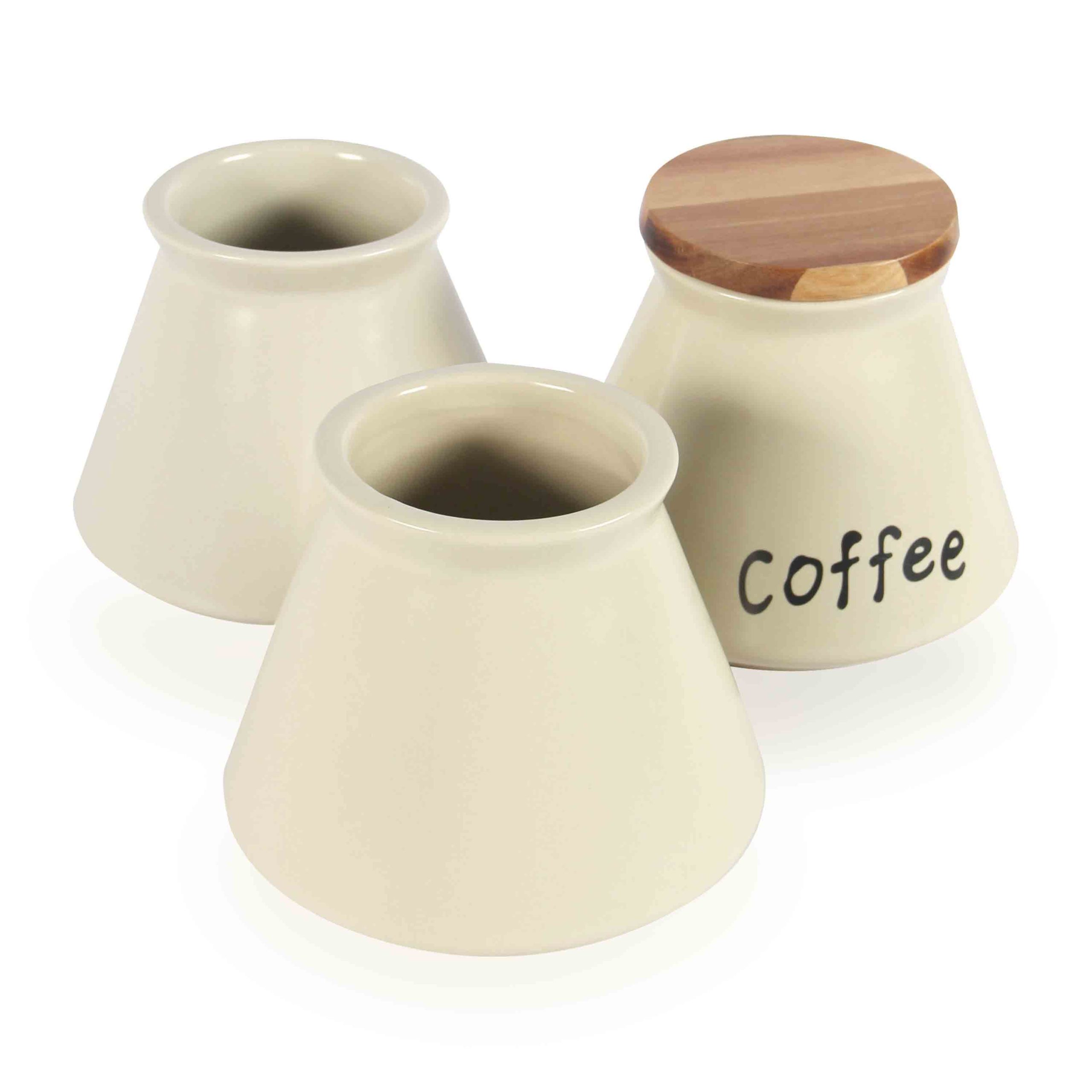Hũ Gốm Sứ Đựng Thực Phẩm LILY (Coffee - Tea - Sugar)