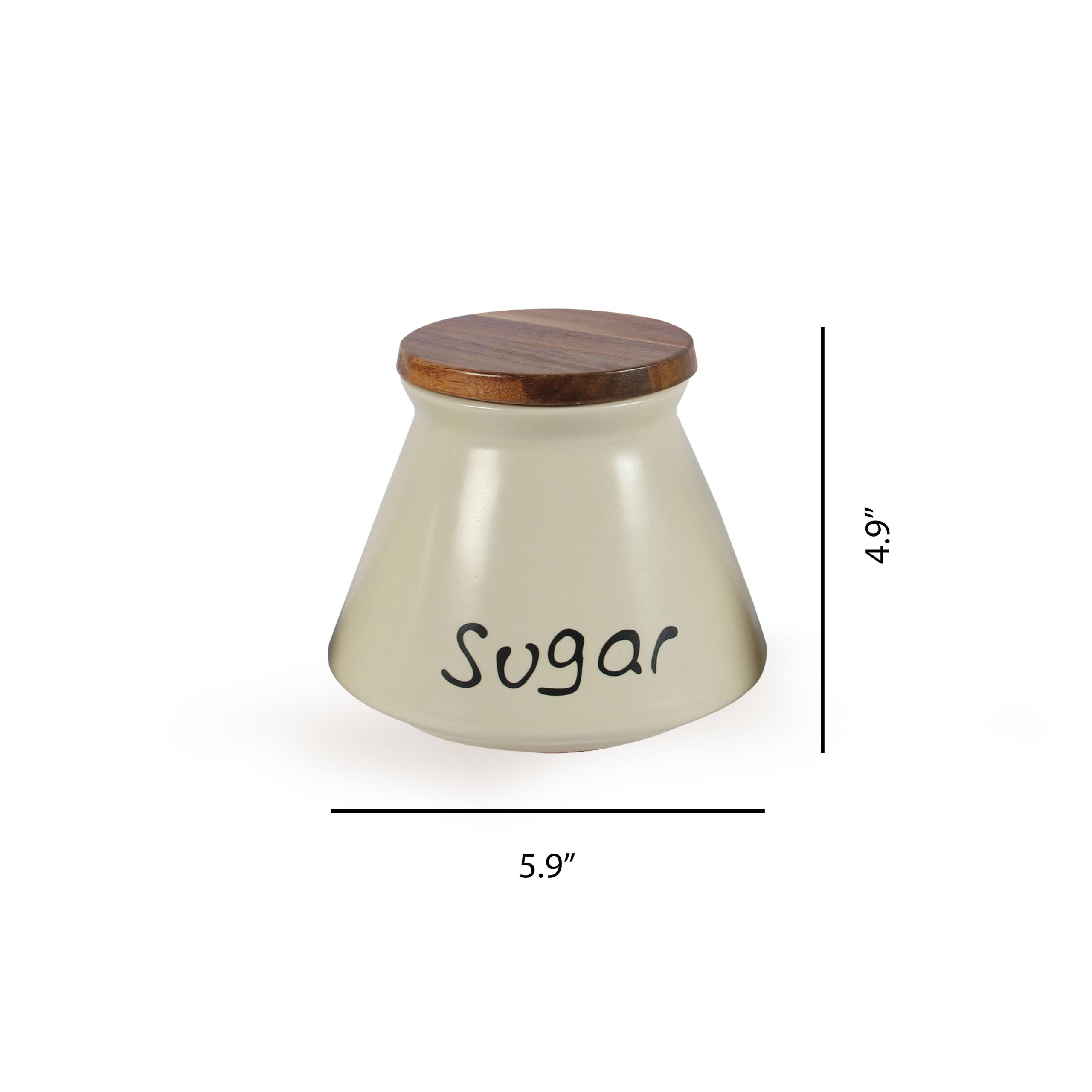Hũ Gốm Sứ Đựng Thực Phẩm LILY (Coffee - Tea - Sugar)