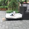 Teddy Rectangle Metal Sofa Pet - Cream