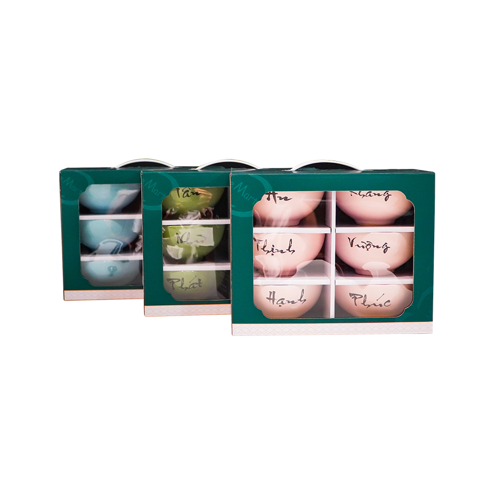 Bộ Set 6 Món Chén Khắc Tên Ý Nghĩa