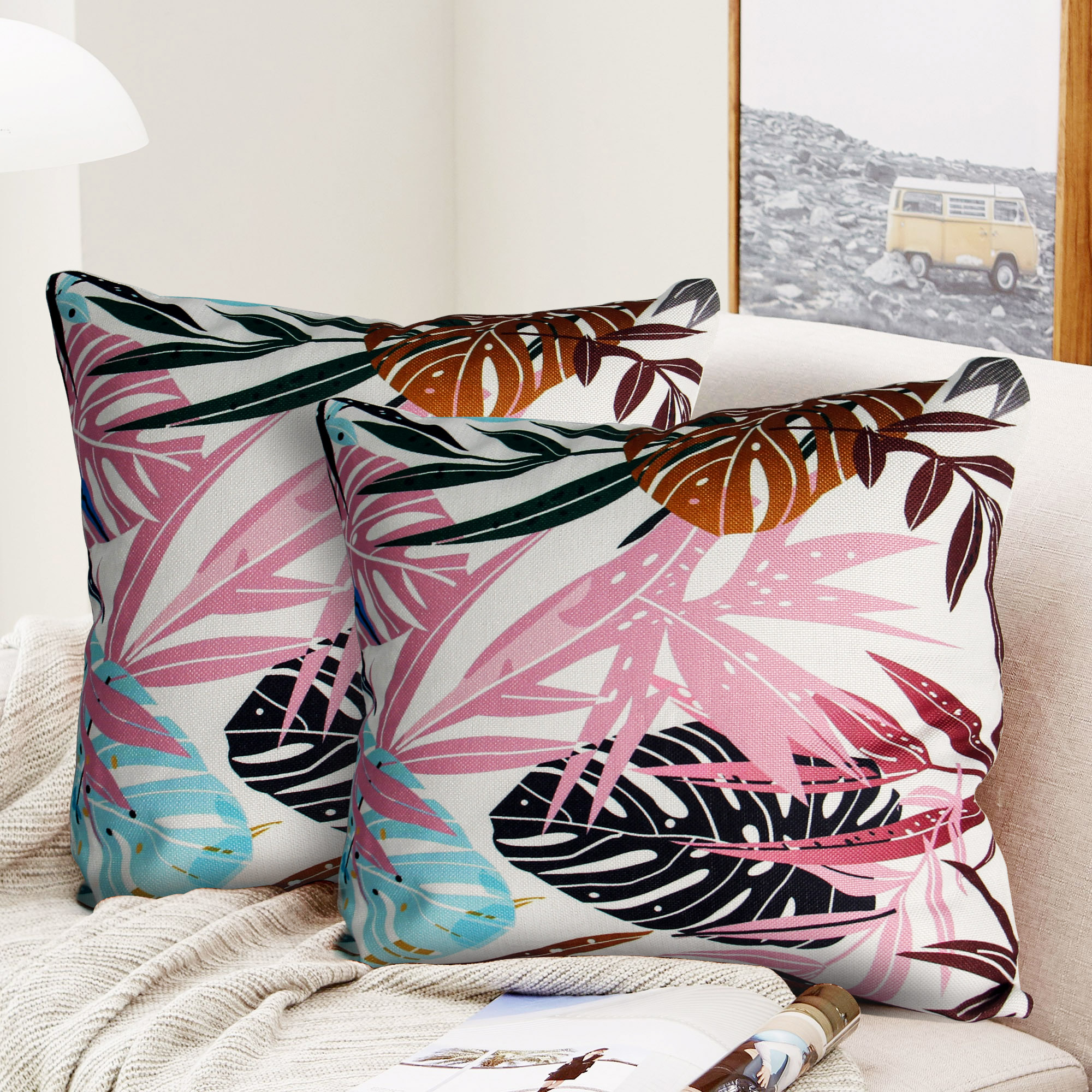 Vỏ gối vải cotton Summer - Hình thú