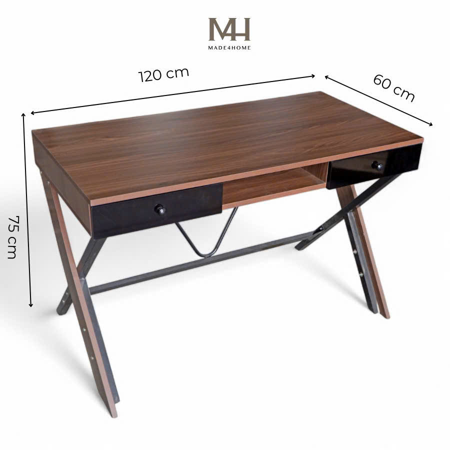 Bàn Làm Việc Chữ X - Bertha MDF Chống Trầy, Thiết Kế Hiện Đại I Made4Home