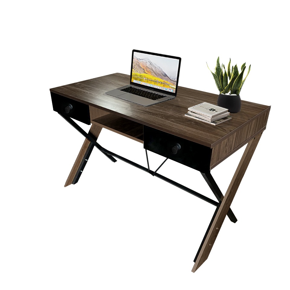 Bàn Làm Việc Chữ X - Bertha MDF Chống Trầy, Thiết Kế Hiện Đại I Made4Home