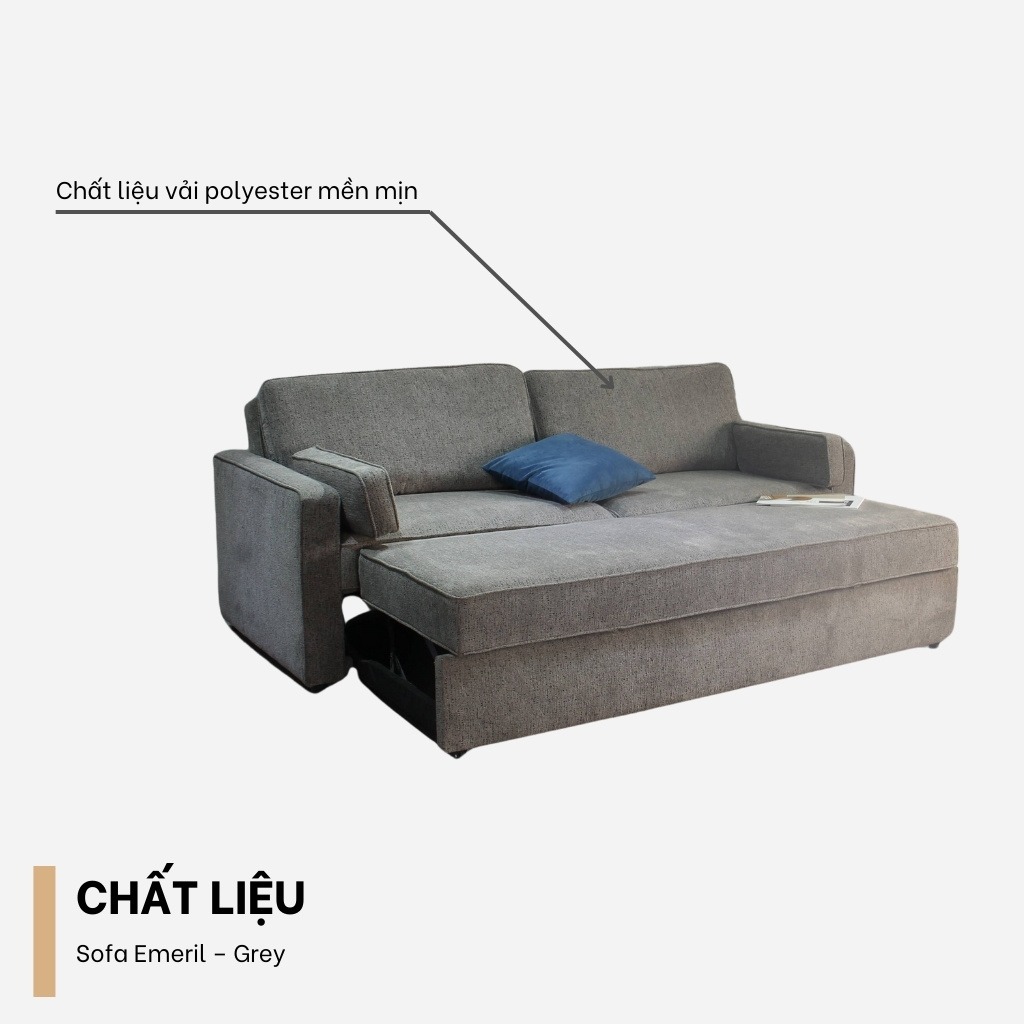 Bộ Sofa Emeril - Grey (Ghế 2)