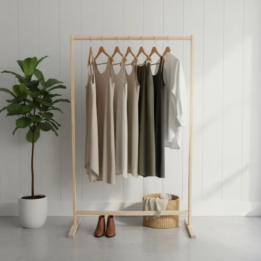 Giá treo quần áo gỗ thông