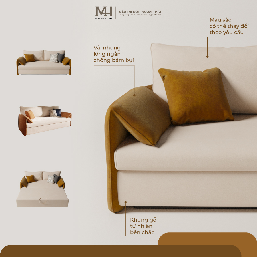 Bộ sofa giường Clara