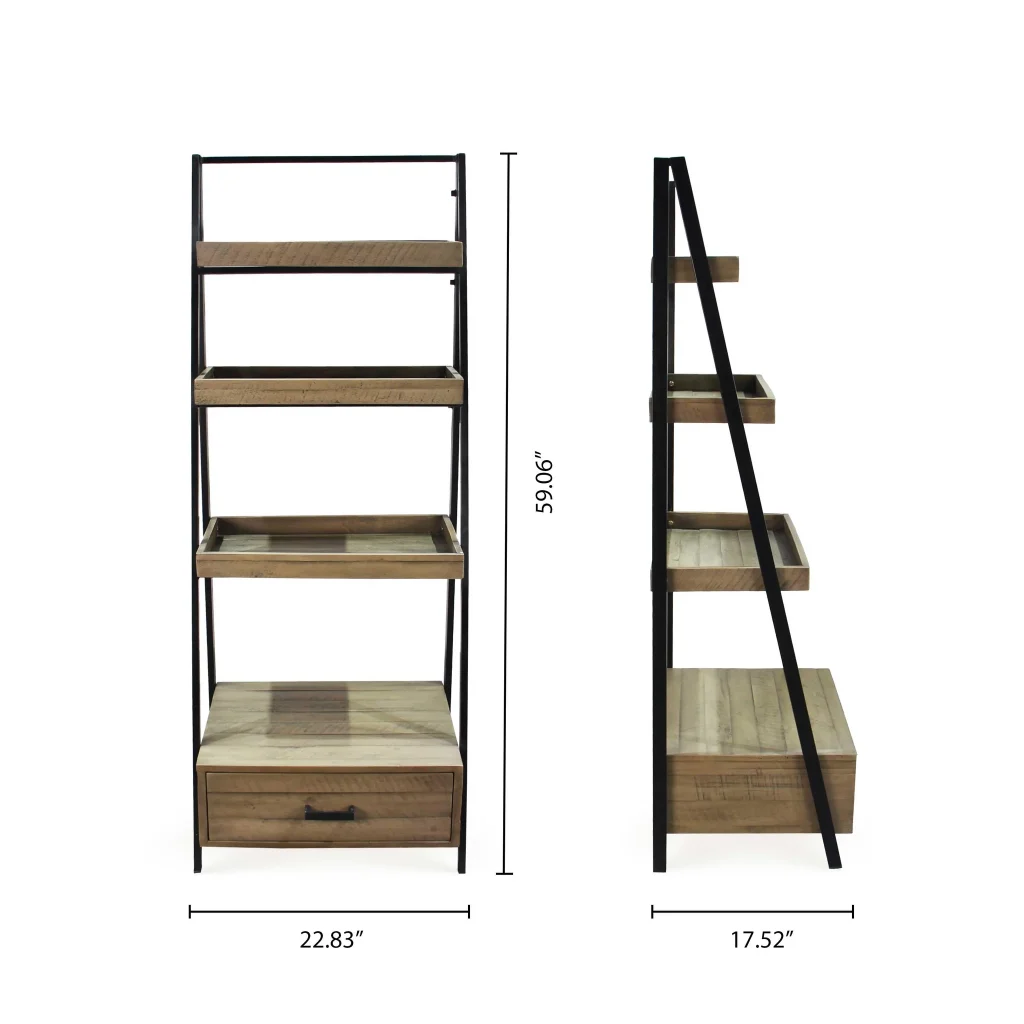 Giá sách 4 tầng gỗ keo