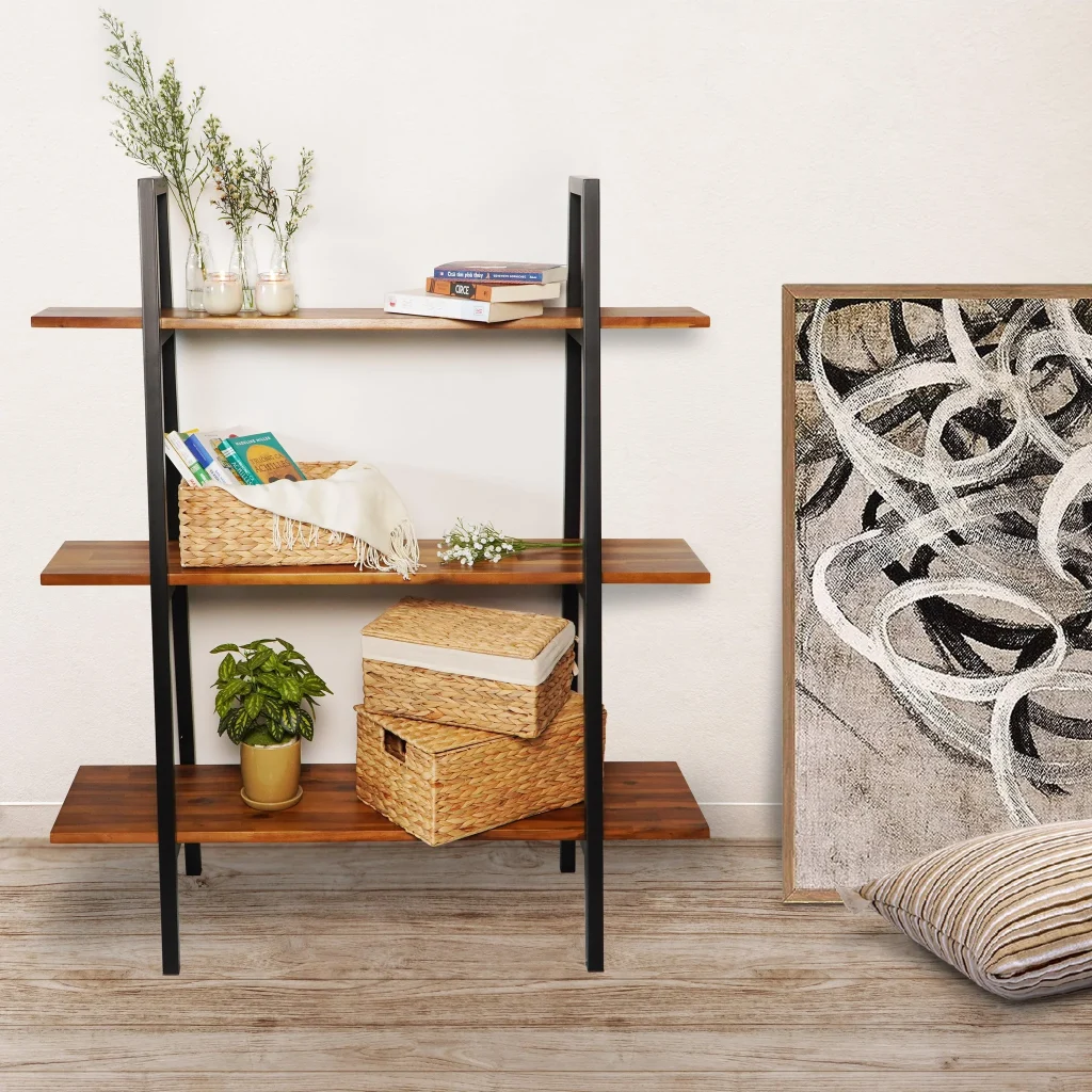 Giá sách gỗ nguyên khối Vejle Etagere