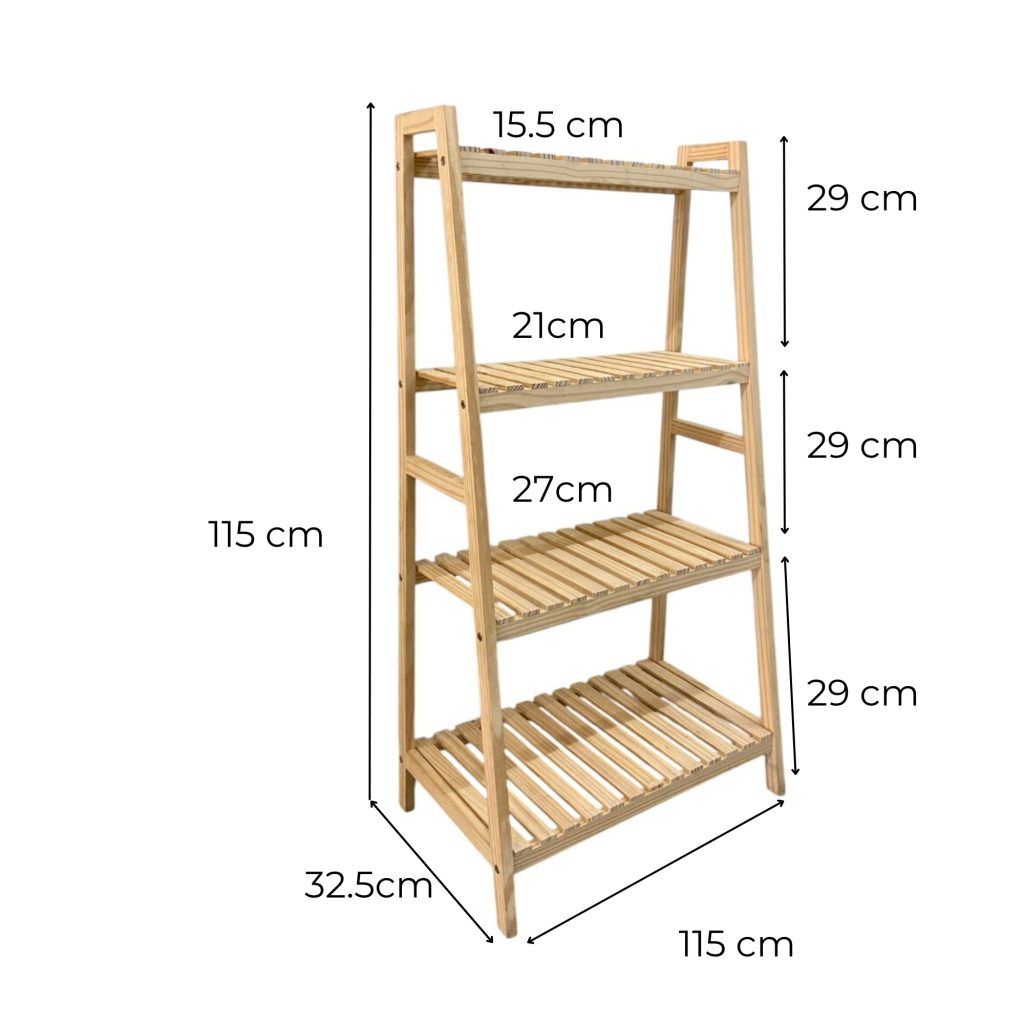 Kệ gỗ chữ A 4 tầng gỗ thông