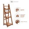 Kệ chữ A gỗ tràm Caley - màu nâu