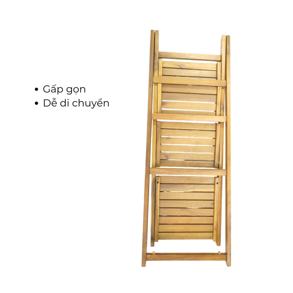 Kệ chữ A gỗ tràm Caley - màu nâu