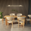 Bộ bàn ăn gia đình 06 ghế 1 bàn Chillon M4H