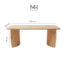Bộ bàn ăn gia đình 06 ghế 1 bàn Chillon M4H