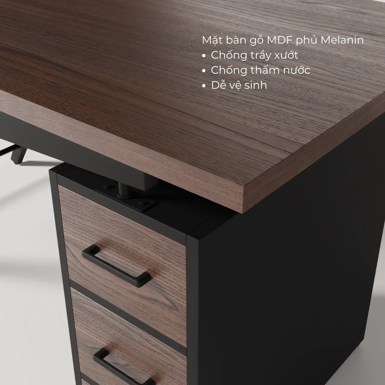 Bàn làm việc Soar- Gỗ MDF cao cấp chống ẩm, thiết kế hiện đại