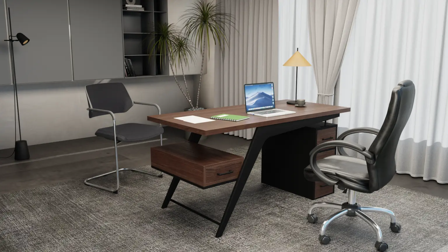 Bàn làm việc Soar- Gỗ MDF cao cấp chống ẩm, thiết kế hiện đại