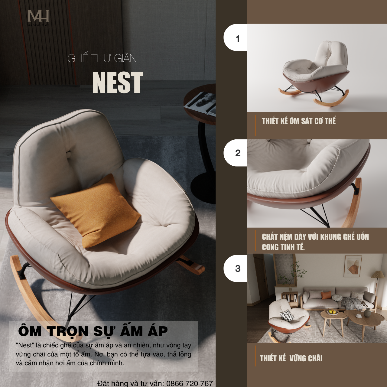 Ghế thư giãn Nest Made4Home