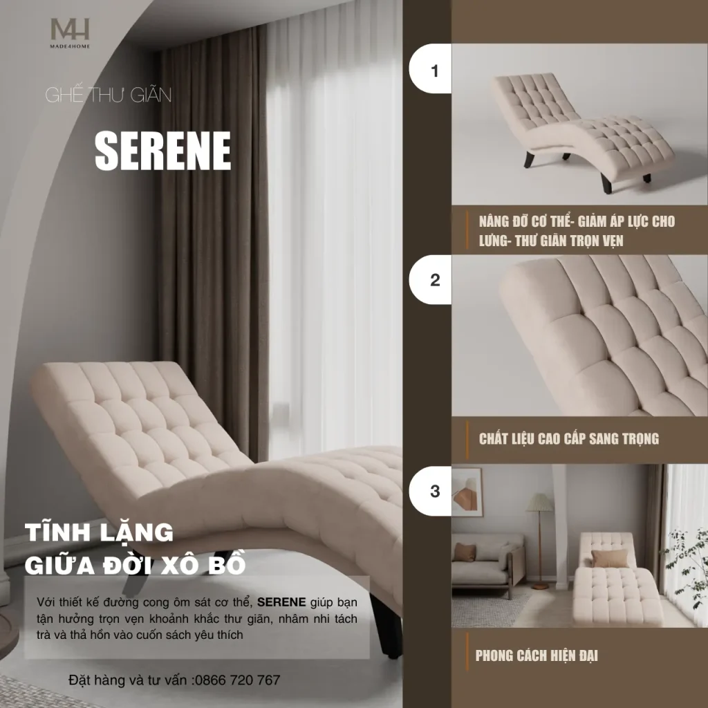 Ghế thư giãn Serene Made4Home