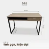 Bàn làm việc Channay gỗ MDF chân sắt – Thiết kế đơn giản hiện đại