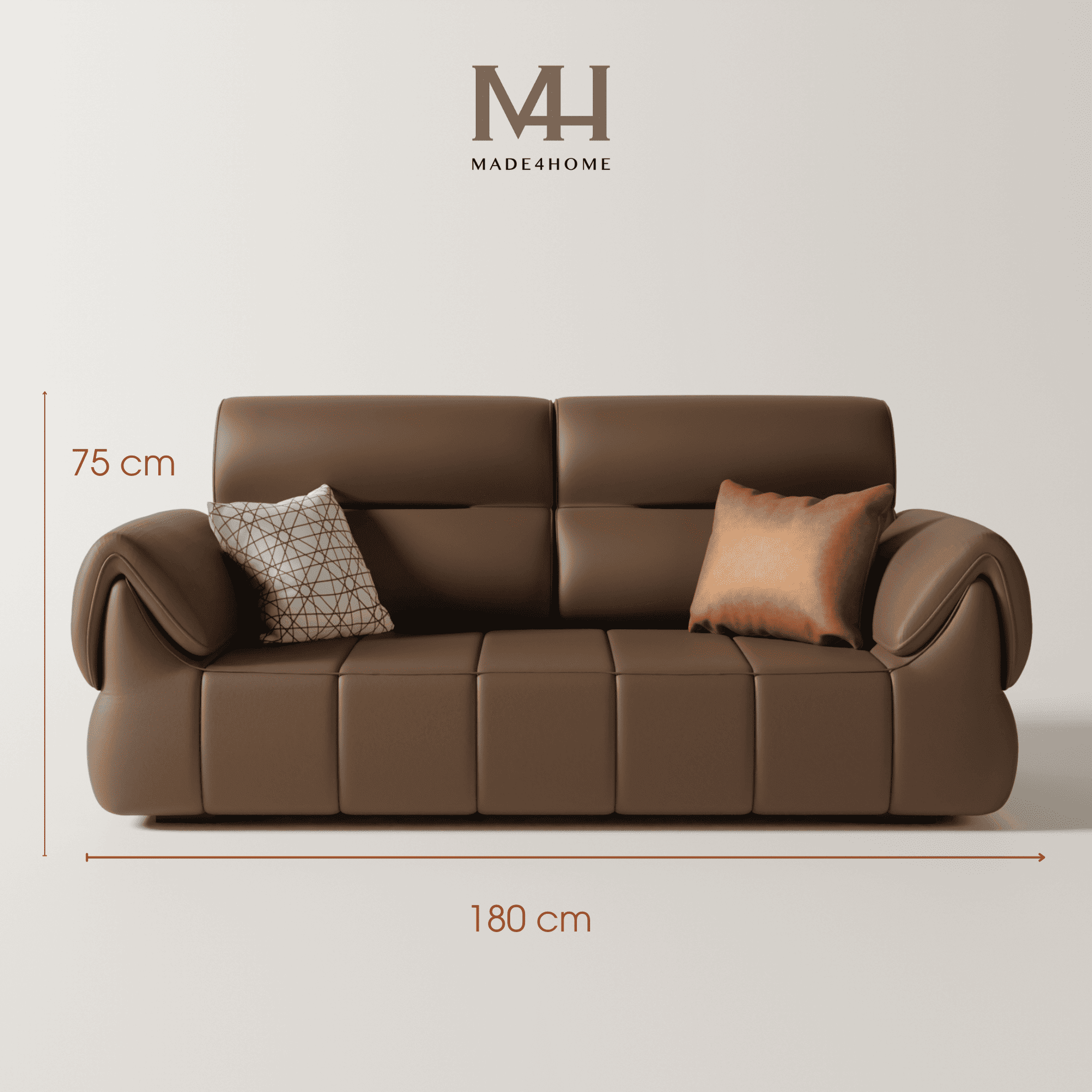 Sofa da Petitt 1m8 – Thiết kế nhỏ gọn, chất liệu bền đẹp cho không gian sống hiện đại | M4H 9 Sofa da petitt