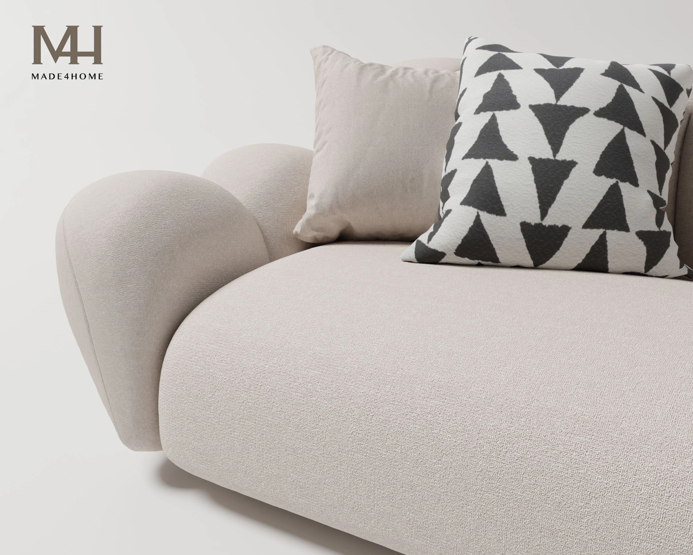 Sofa Cosyne – Sofa vải nhung bền đẹp, form dáng hiện đại, khung gỗ chắc chắn