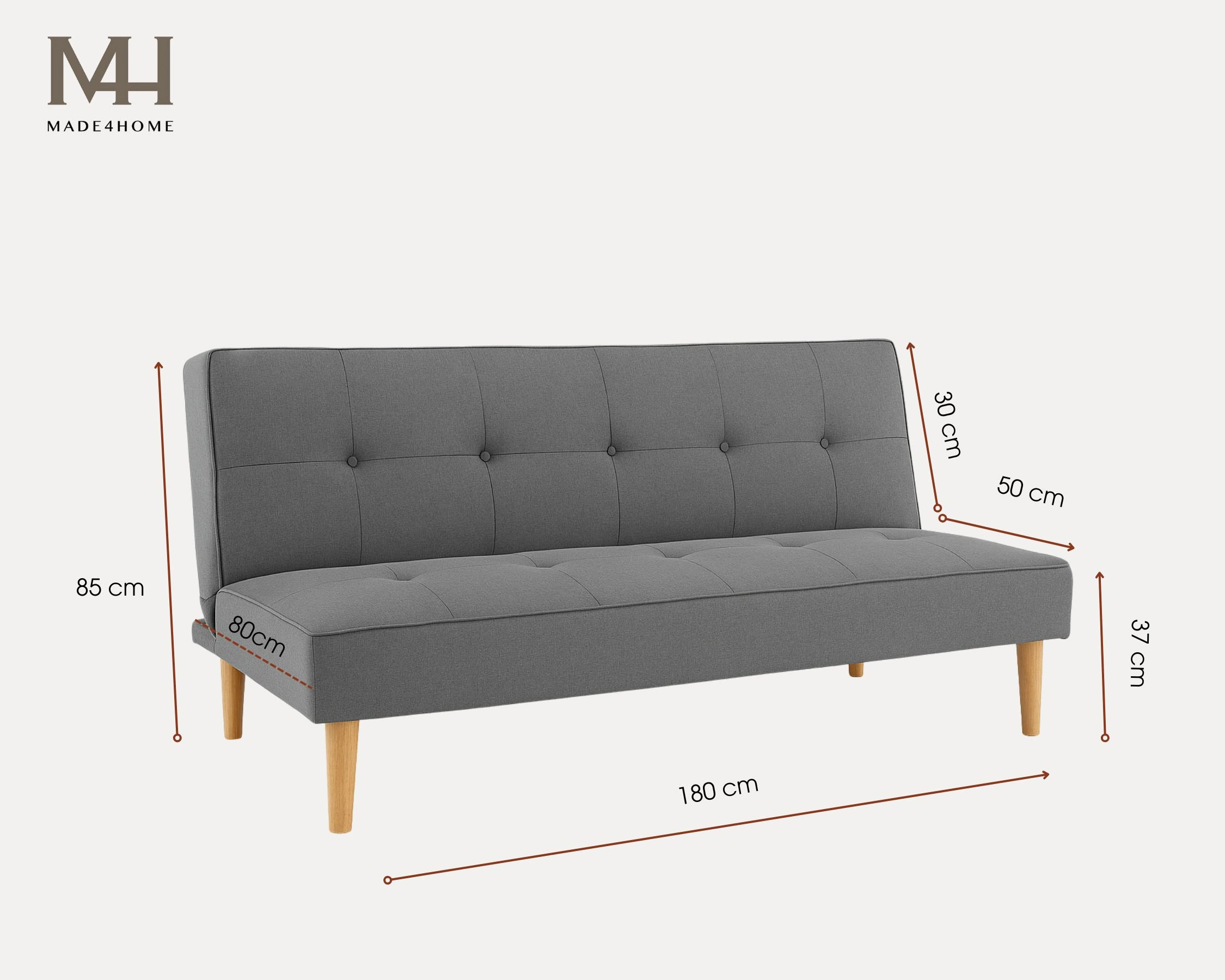 Ghế Sofa Bed Godwin – Gập Mở Tiện Lợi, Chất Liệu Cao Cấp. 13 Sofa bed Godwin