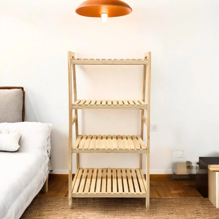 Kệ Gỗ Chữ A 4 Tầng Gỗ Thông