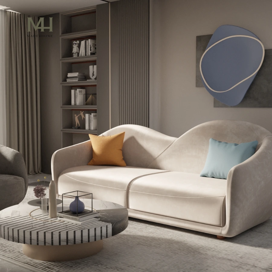 Kích thước sofa phòng khách - Ghế Sofa đơn Carmencita